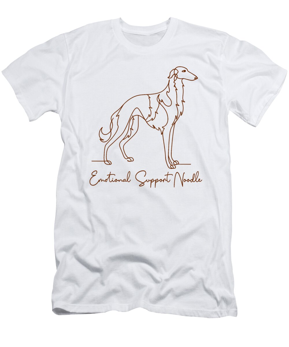 Italian Greyhound Lover Dog Mom Emotional Noodle Studi Alex T-Shirt