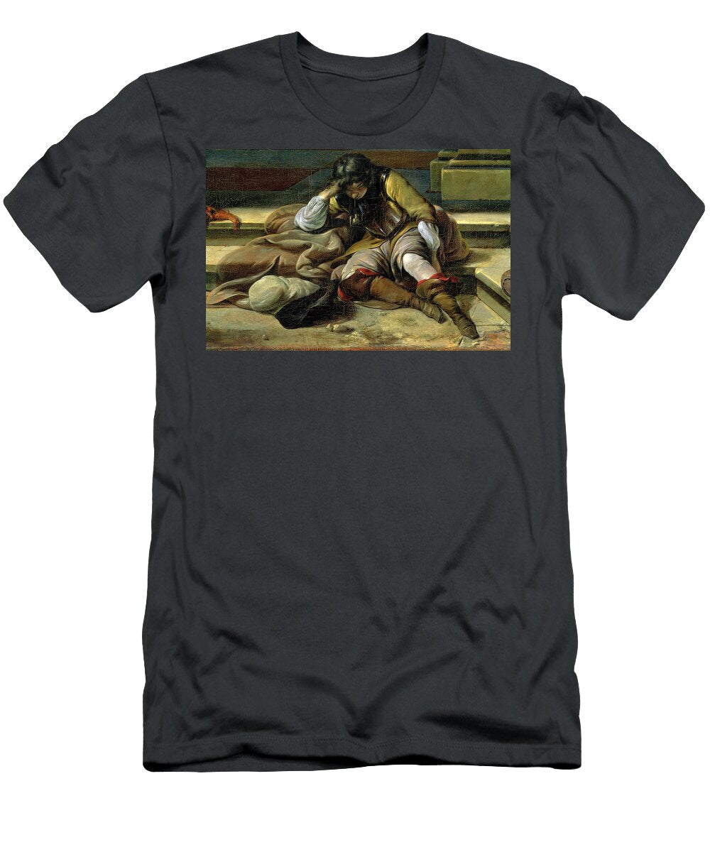 Italian Port Scene Detail Jan Baptist Weenix T-Shirt