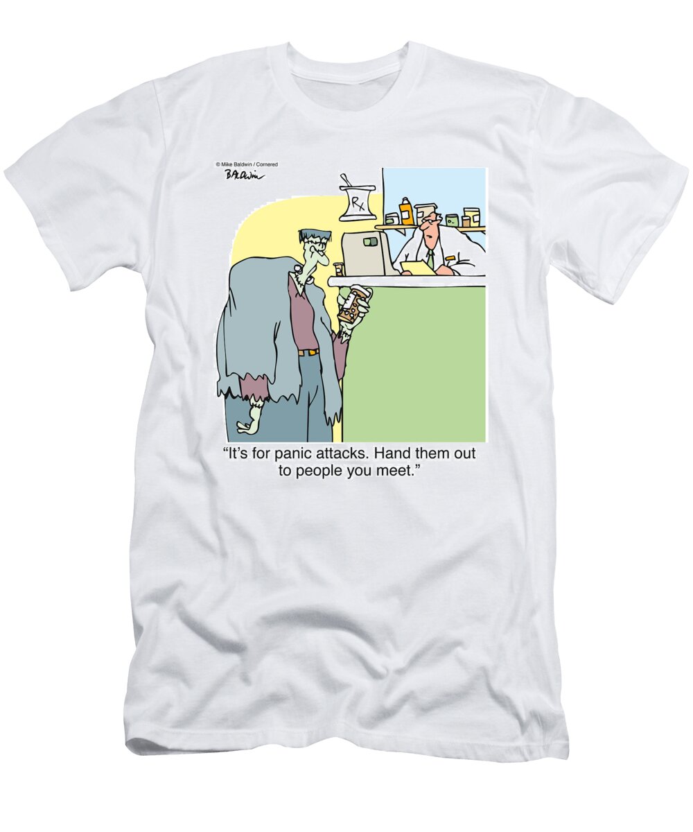 Its for Panic Attacks Hand Them Out to People You Meet Mike Baldwin No Index T-Shirt