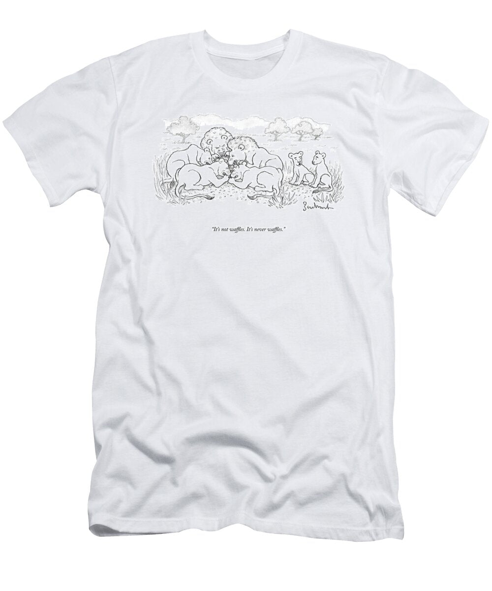 Its Never Waffles David Borchart T-Shirt