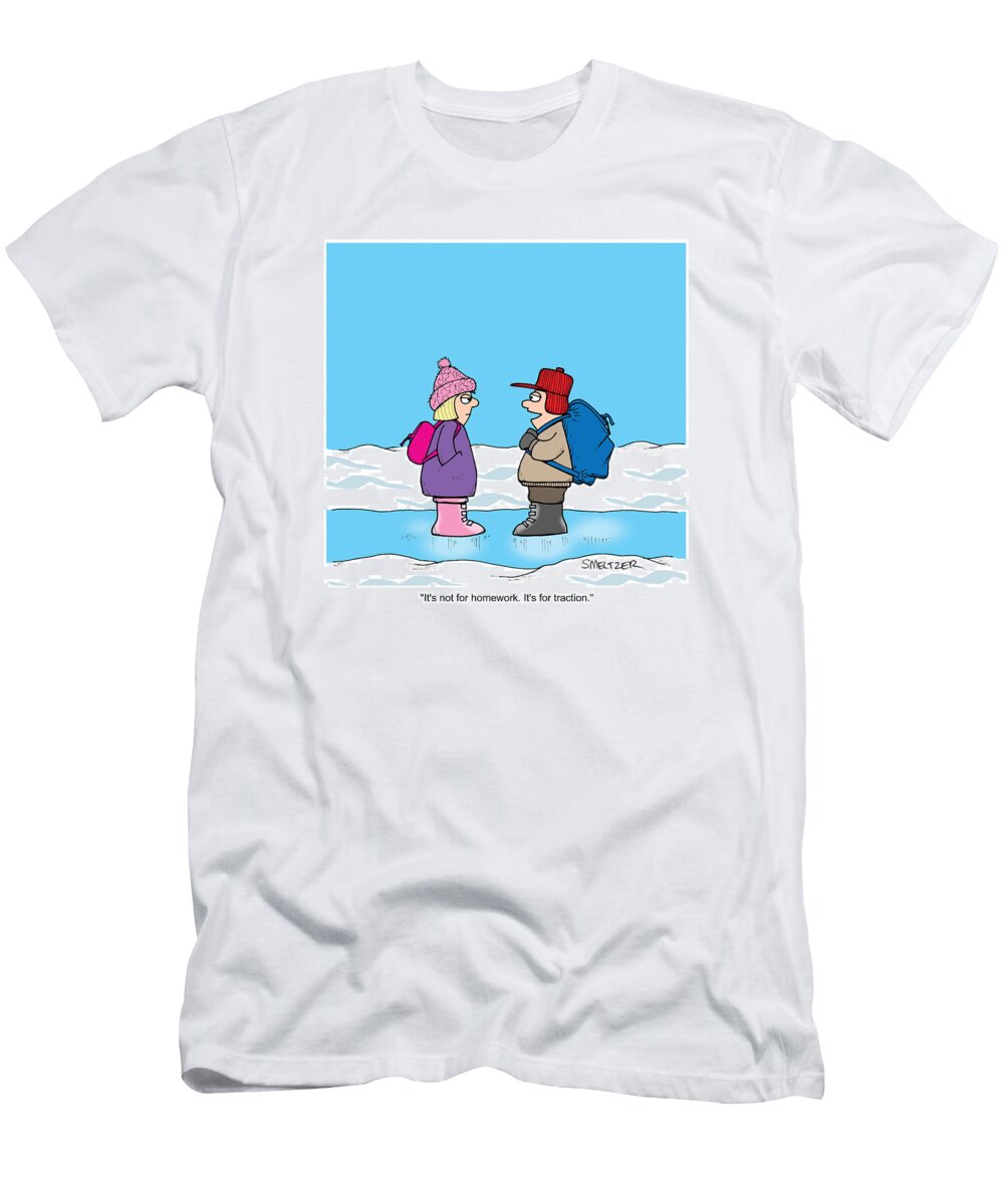 Its Not for Homework Its for Traction Steve Smeltzer No Index T-Shirt