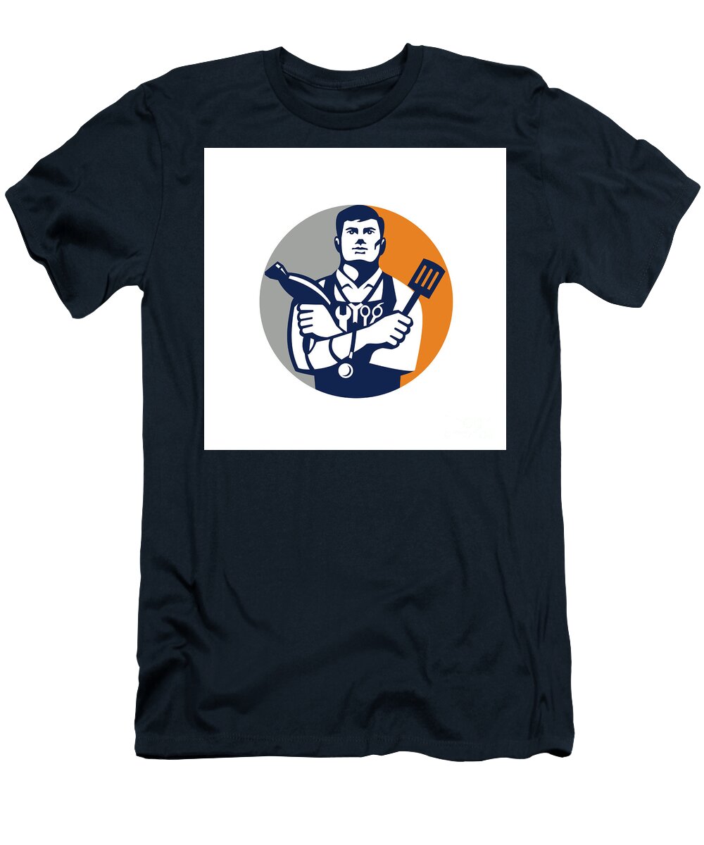 Jack of All Trades Circle Retro Aloysius Patrimonio T-Shirt