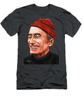 Jacques Jack Cousteau Portrait Oil on Velvet By Jorge Torrones Jorge Terrones T-Shirt