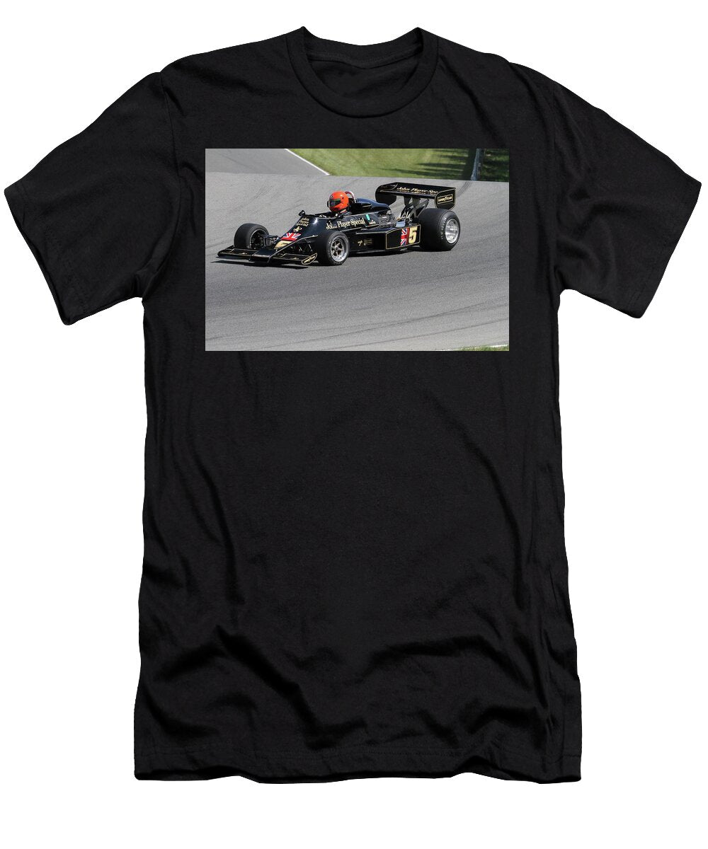 James King Ex Mario Andretti Lotus 77 Formula One Circuit Mont Trembl Lawrence Christopher T-Shirt