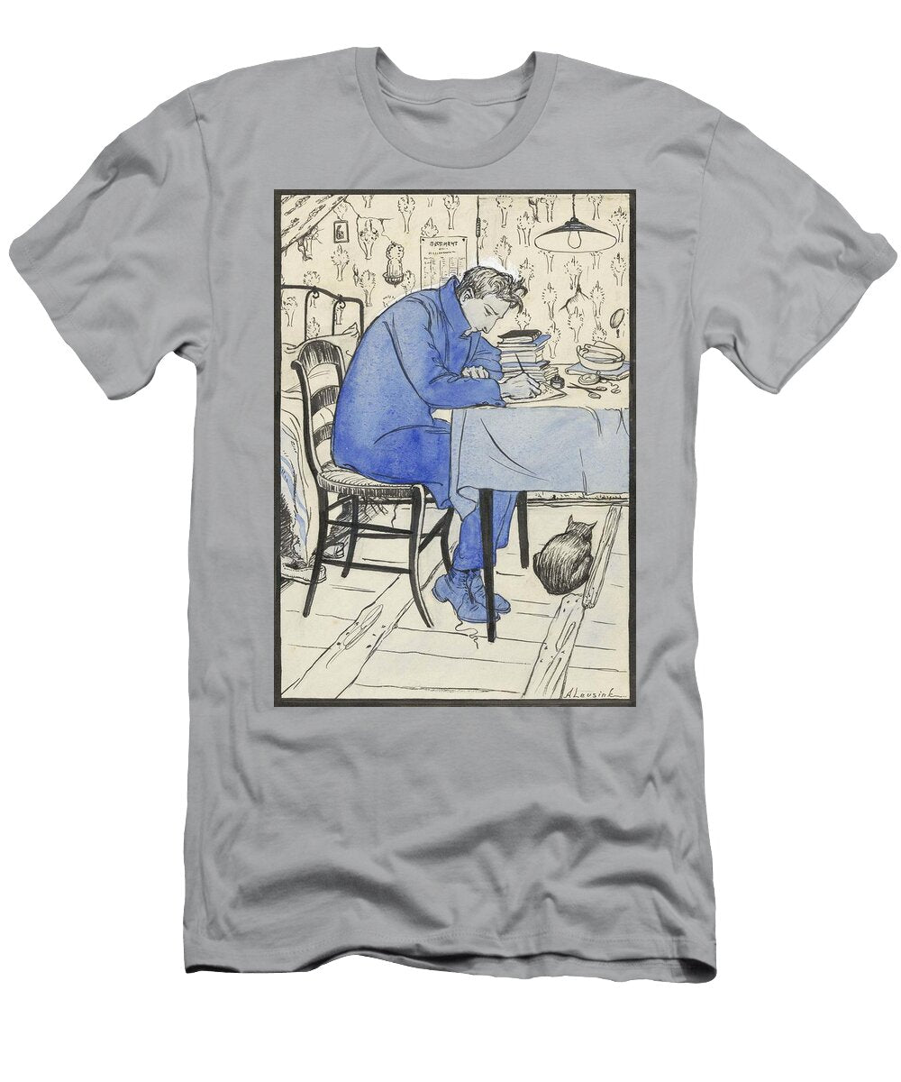 Jan Maakt Huiswerk Aan Een Tafel Anny Leusink T-Shirt