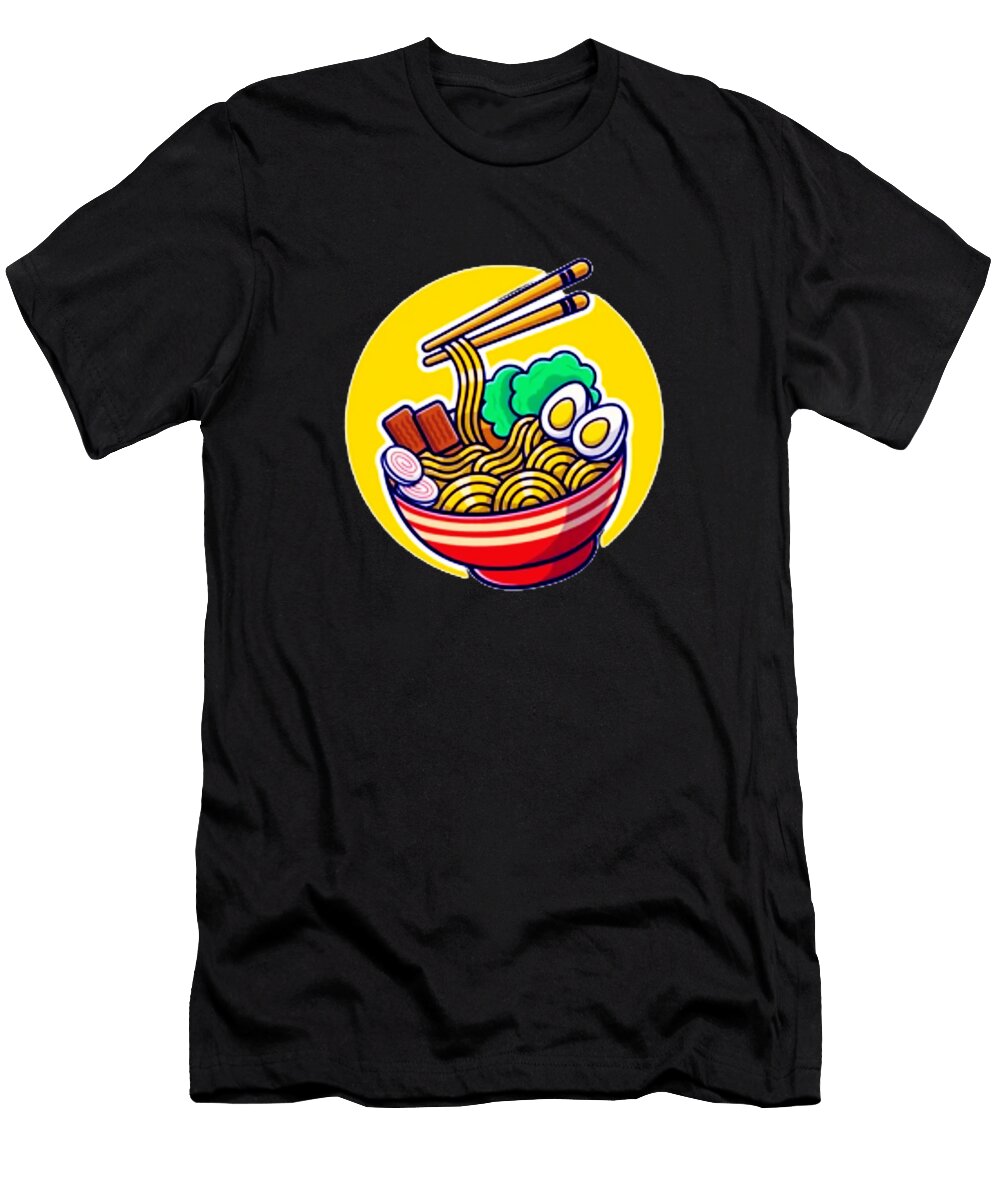 Japanese Ramen Noodles Bowl Taylor Russell T-Shirt