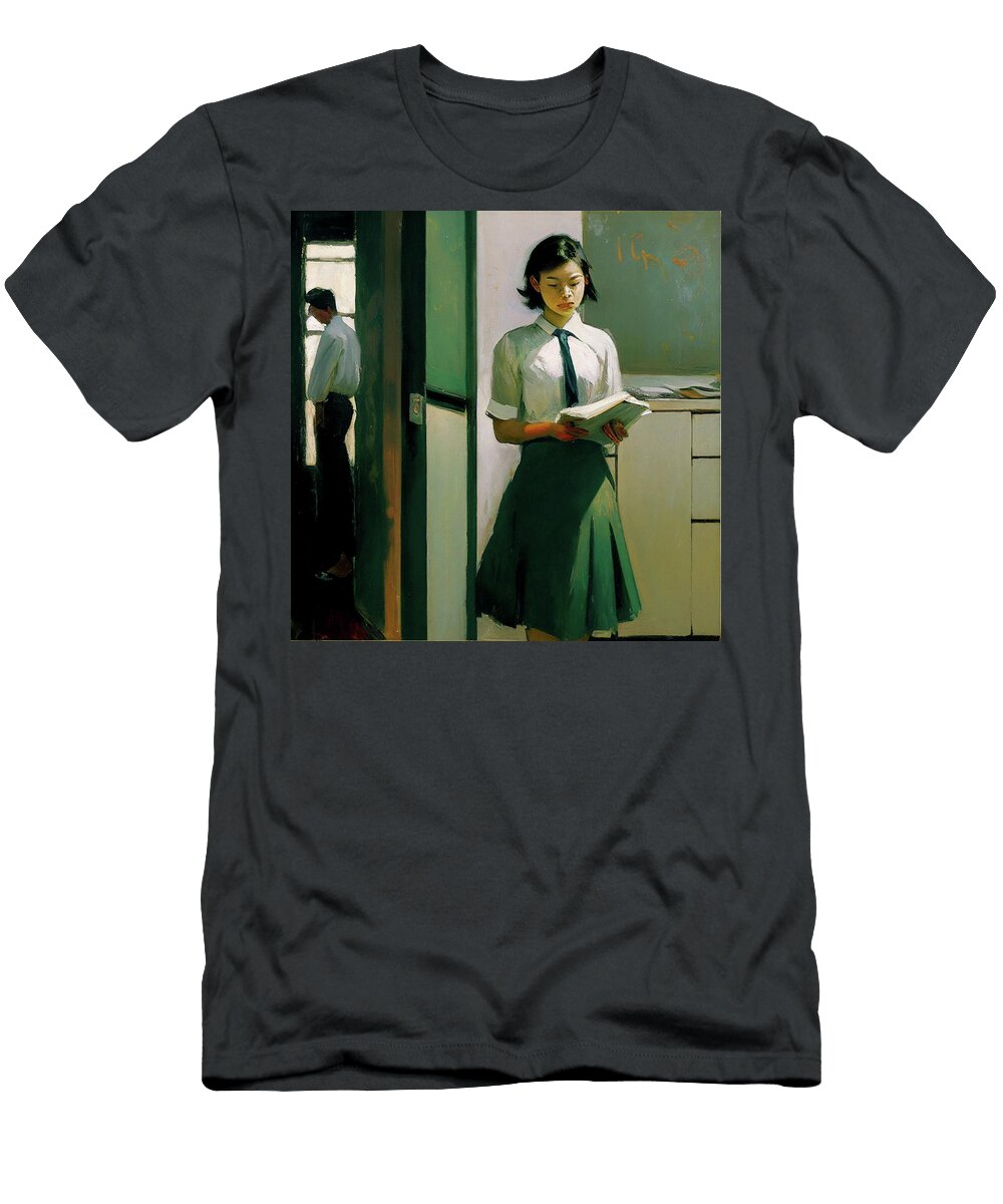 Japanese Schoolgirl My Head Cinema T-Shirt