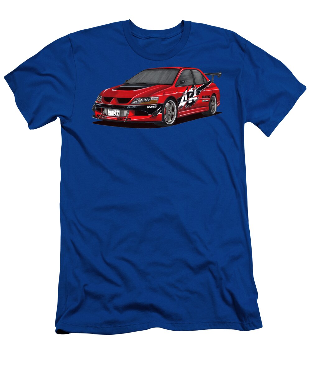 Jdm Mitsubishi Lancer Evolution Ix 4g63 Apr R Fast and Furious Tokyo Drift Vladyslav Shapovalenko T-Shirt