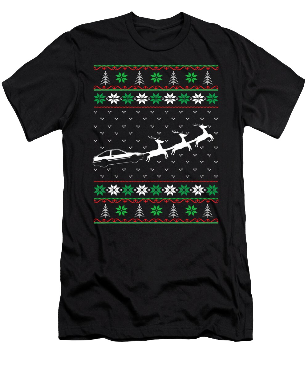 Jdm Vintage 80s Drift Sports Car Sleigh Ugly Maisie Jackson T-Shirt