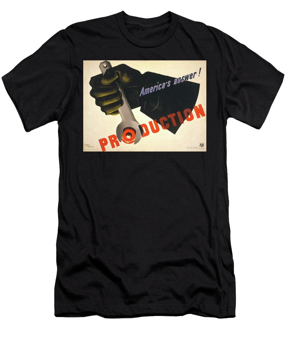 Jean Carlu Production Americas Answer Big on Art T-Shirt