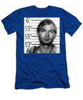 Jeffrey Dahmer Mug Shot 1991 Black and White Square Tony Rubino T-Shirt