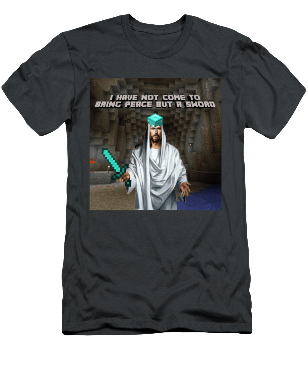 Jesus Christ Minecraft Pvp God Gift Vintage Mitchell Sonia T-Shirt