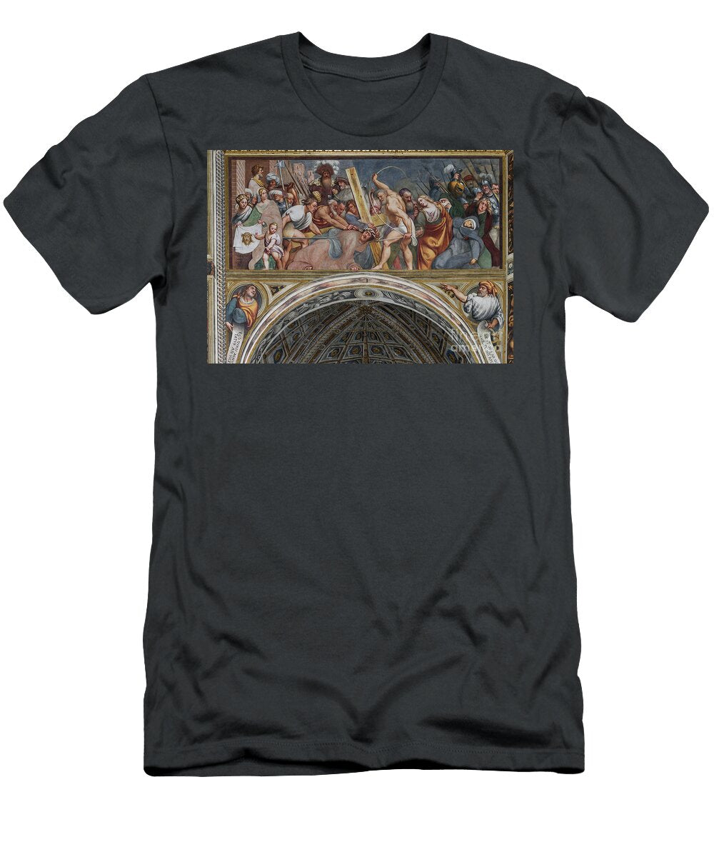 Jesus Falling Under the Cross 1520 Giovanni Antonio Pordenone T-Shirt