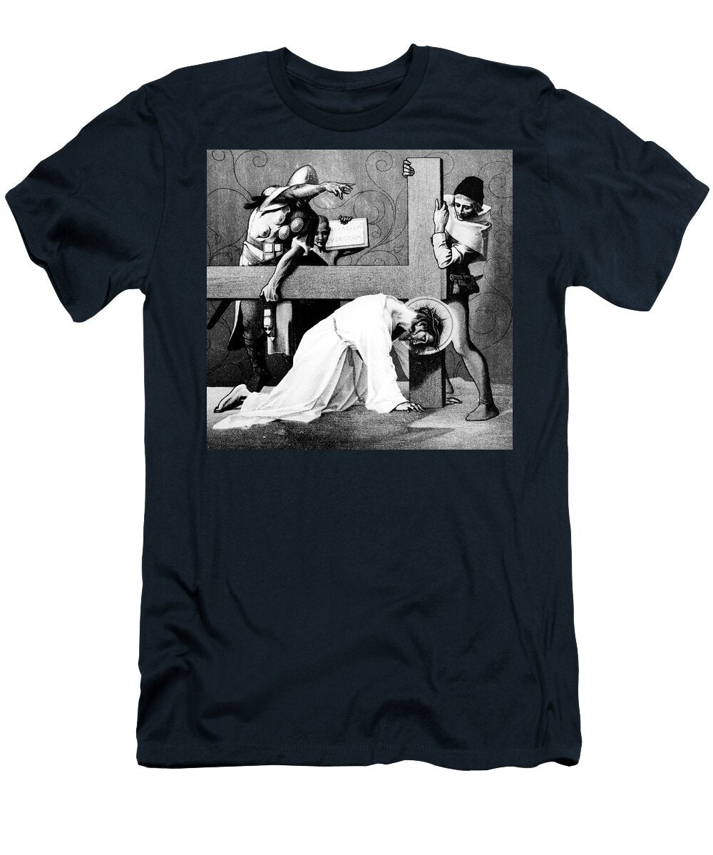 Jesus Falls the Second Time 7rd Station of the Cross Martin Feuerstein T-Shirt