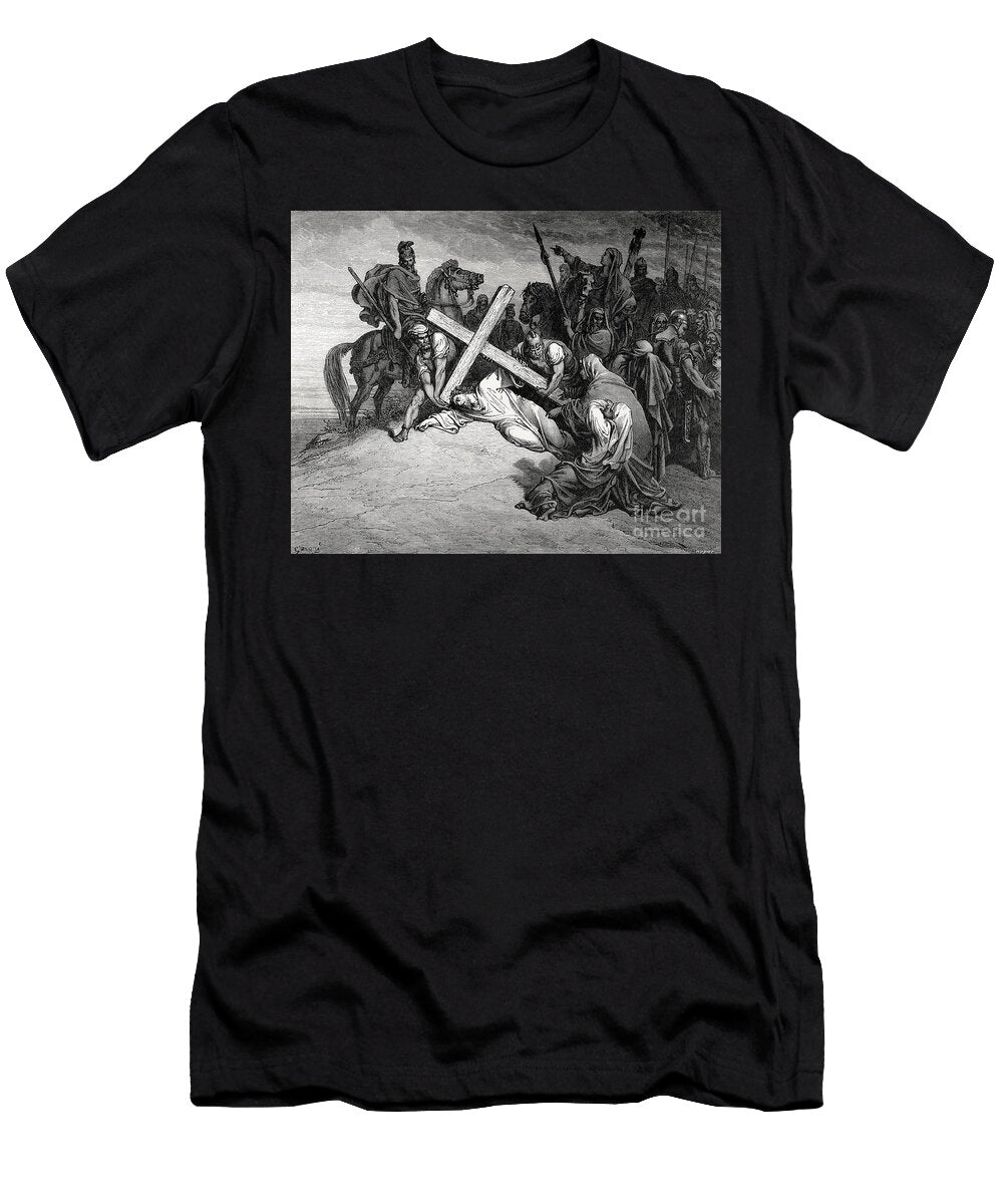 Jesus Reaches the Top of Calvary 19th Century Unknown Artist T-Shirt