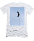 Jet Fighter Ascending in Clear Sky Jeramy T-Shirt