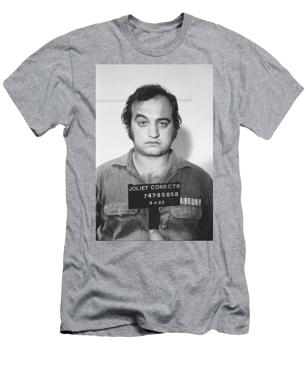 John Belushi Mug Shot for Film Vertical Tony Rubino T-Shirt