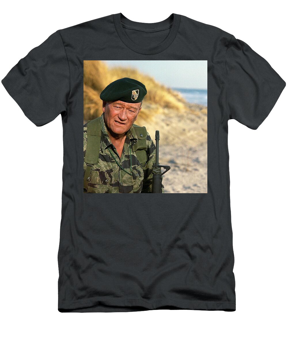 John Wayne As Colonel Mike Kirby the Green Berets 1968 David Lee Guss T-Shirt