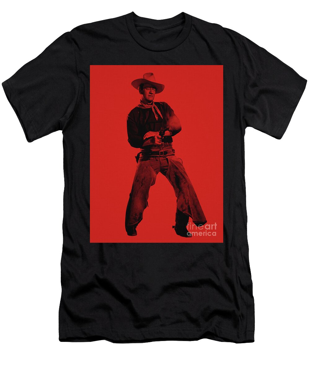 John Wayne Shooting Carnelian Kulturarts Studio T-Shirt