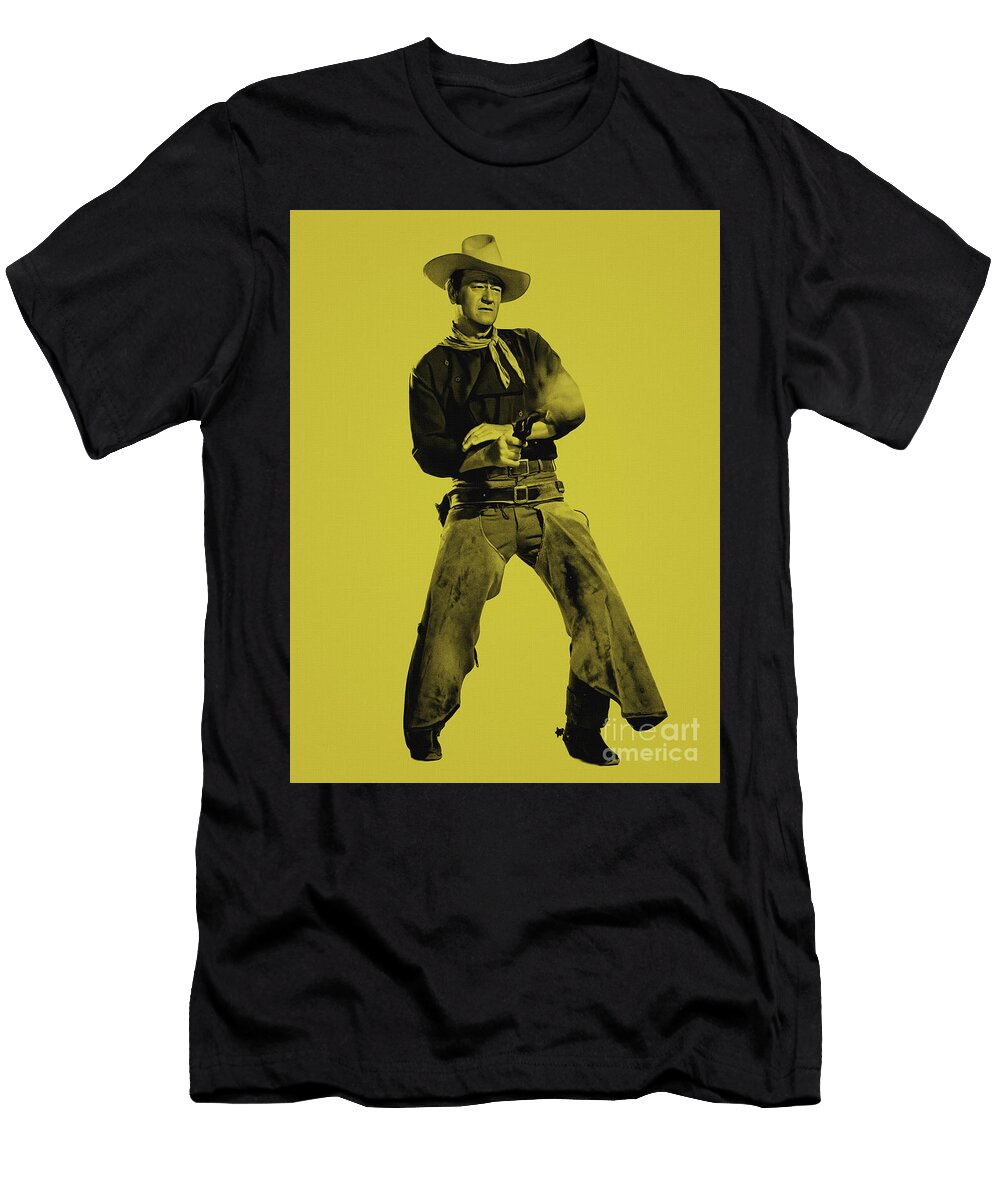 John Wayne Shooting Gold Kulturarts Studio T-Shirt