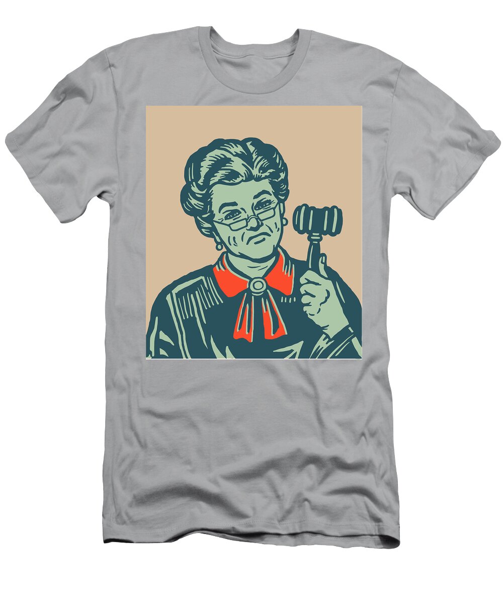 Judge Holding a Gavel Csa Images T-Shirt