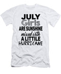 July Girls Are Sunshine Mixed with a Little Hurricane Jacob Zelazny T-Shirt
