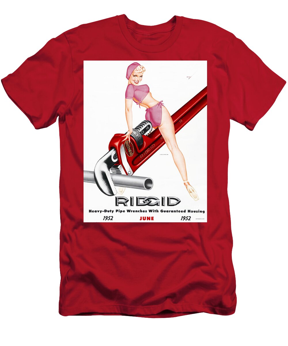June 1952 Ridgid Tool Calendar George Petty T-Shirt