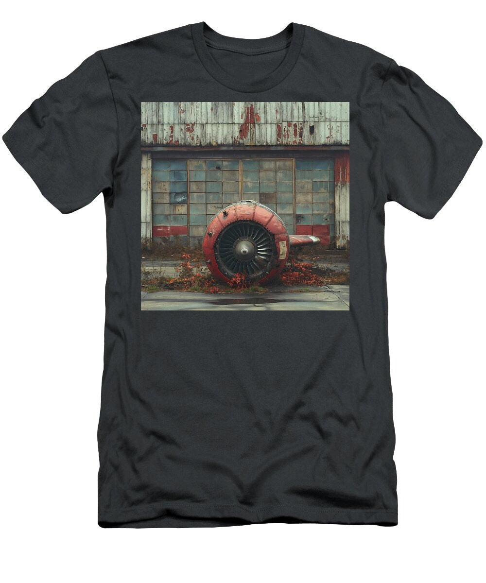 Junk Airplane Jet Engine Artwork 103 Yo Pedro T-Shirt