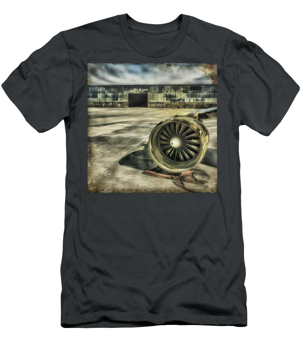 Junk Airplane Jet Engine Artwork 166 Yo Pedro T-Shirt