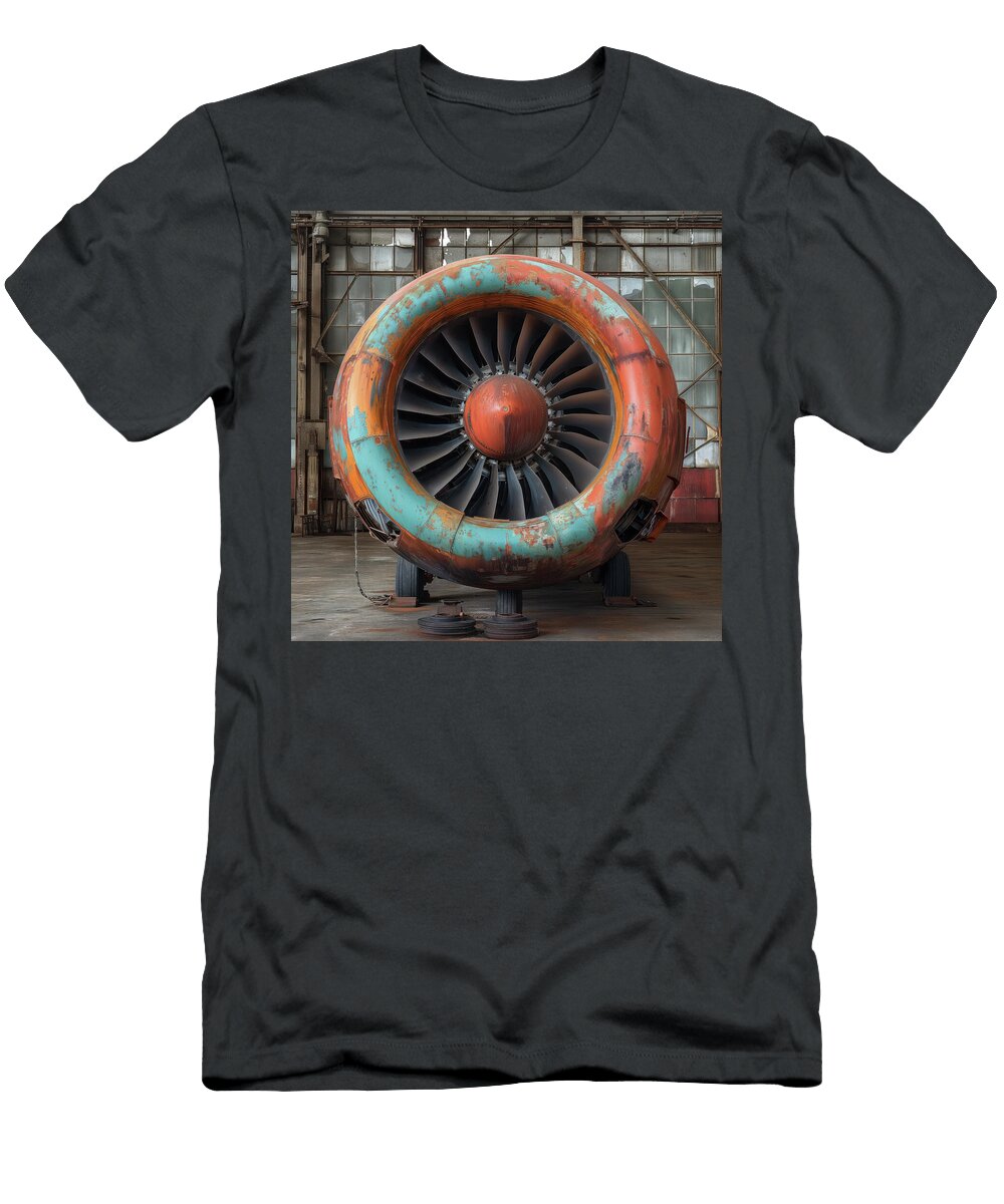 Junk Airplane Jet Engine Artwork Ind 194 Yo Pedro T-Shirt