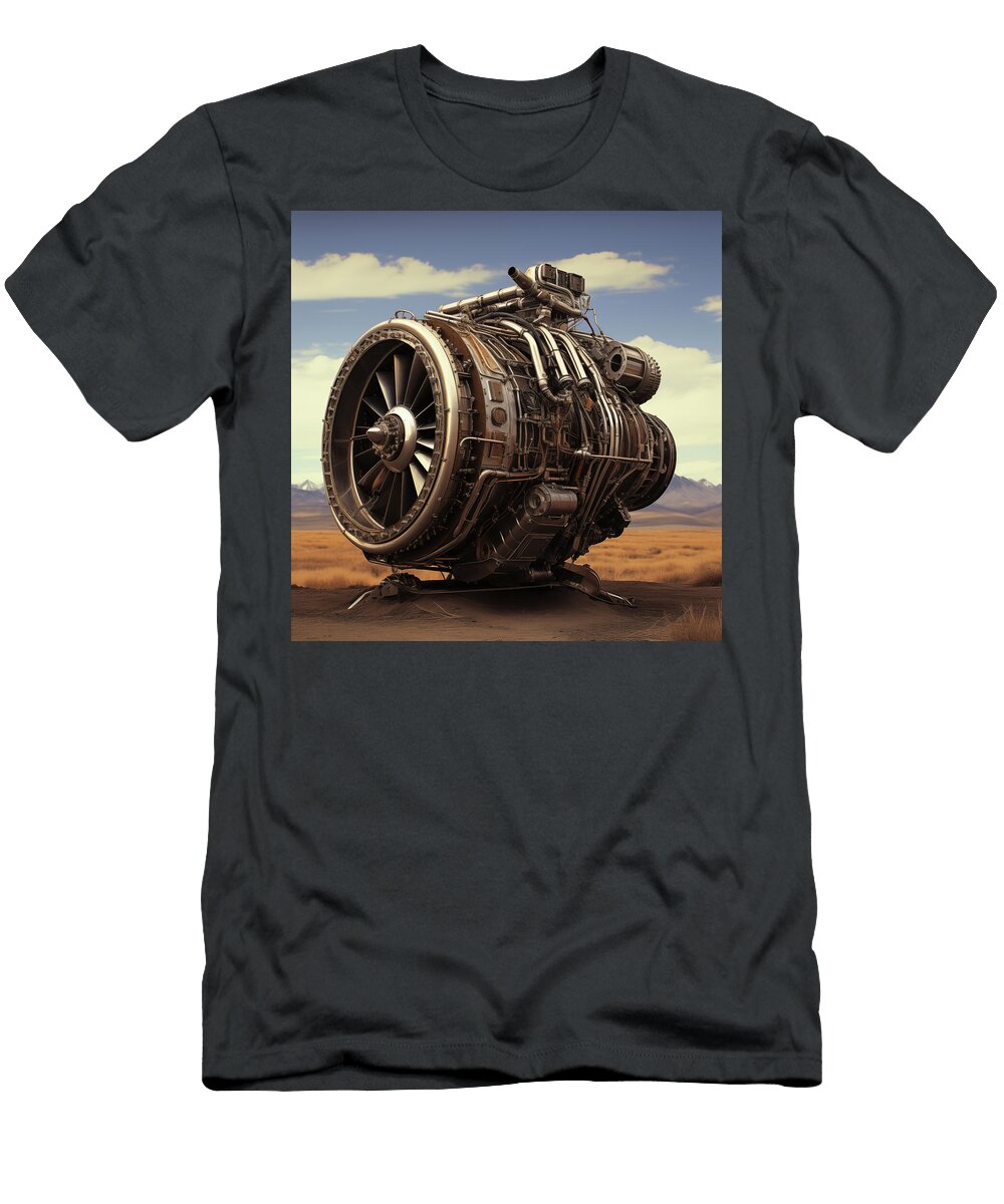 Junk Airplane Jet Engine Artwork Ind 206 Yo Pedro T-Shirt