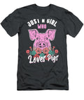 Just a Girl Who Loves Pigs Pig Farmer Costume Demic Mario T-Shirt