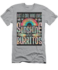 Just a Girl Who Loves Sunshine and Burritos Burrito Lover Clint Mclaughlin T-Shirt