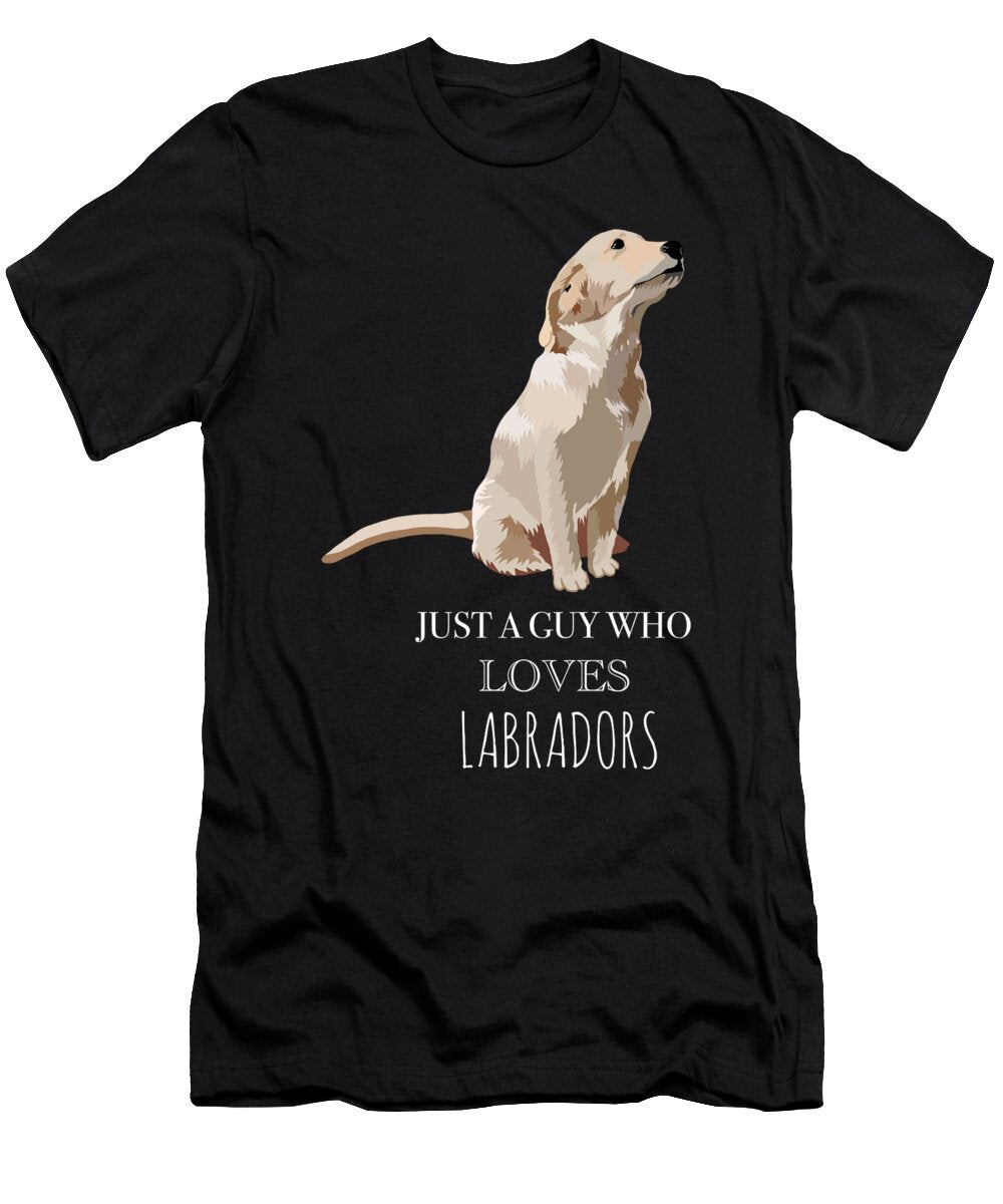 Just a Guy Who Loves Labradors Funny Dog Cynto T-Shirt