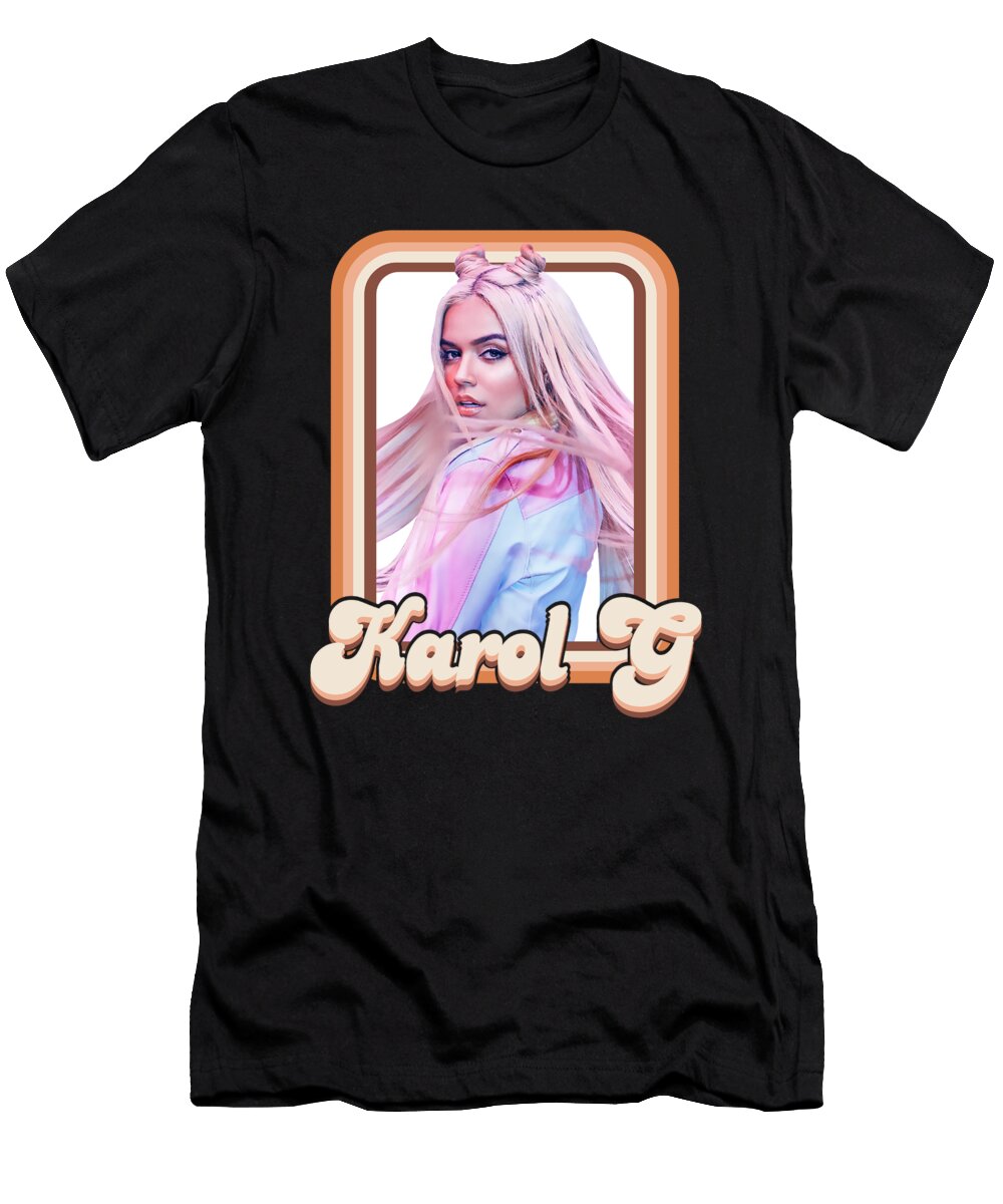 Karol G Retro Faded 80s Aesthetic Style Cynthia Pottorff T-Shirt