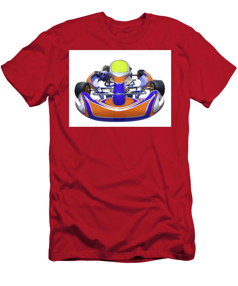Karting Racing Car Isolated on White Goce Risteski T-Shirt
