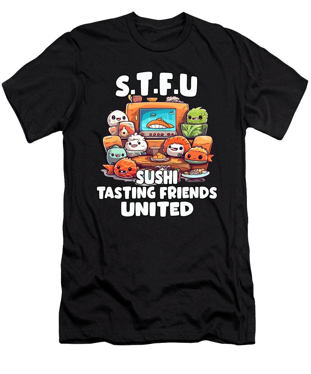 Kawaii Anime Sushi Design for Japan Lovers Benjamin Burkert T-Shirt
