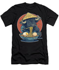 Kawaii Bison Eating Ramen in a Noodle Bowl Maisie Jackson T-Shirt