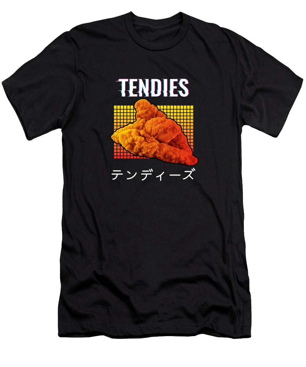 Kawaii Chicken Tenders Vaporwave Tendies Kanji Scott Palmer T-Shirt