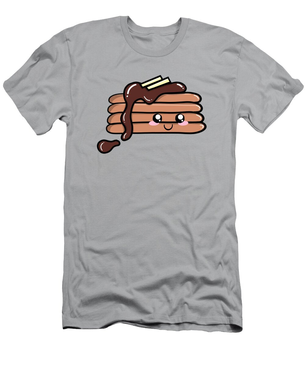 Kawaii Cute Pancakes Blessed By Gaia T-Shirt