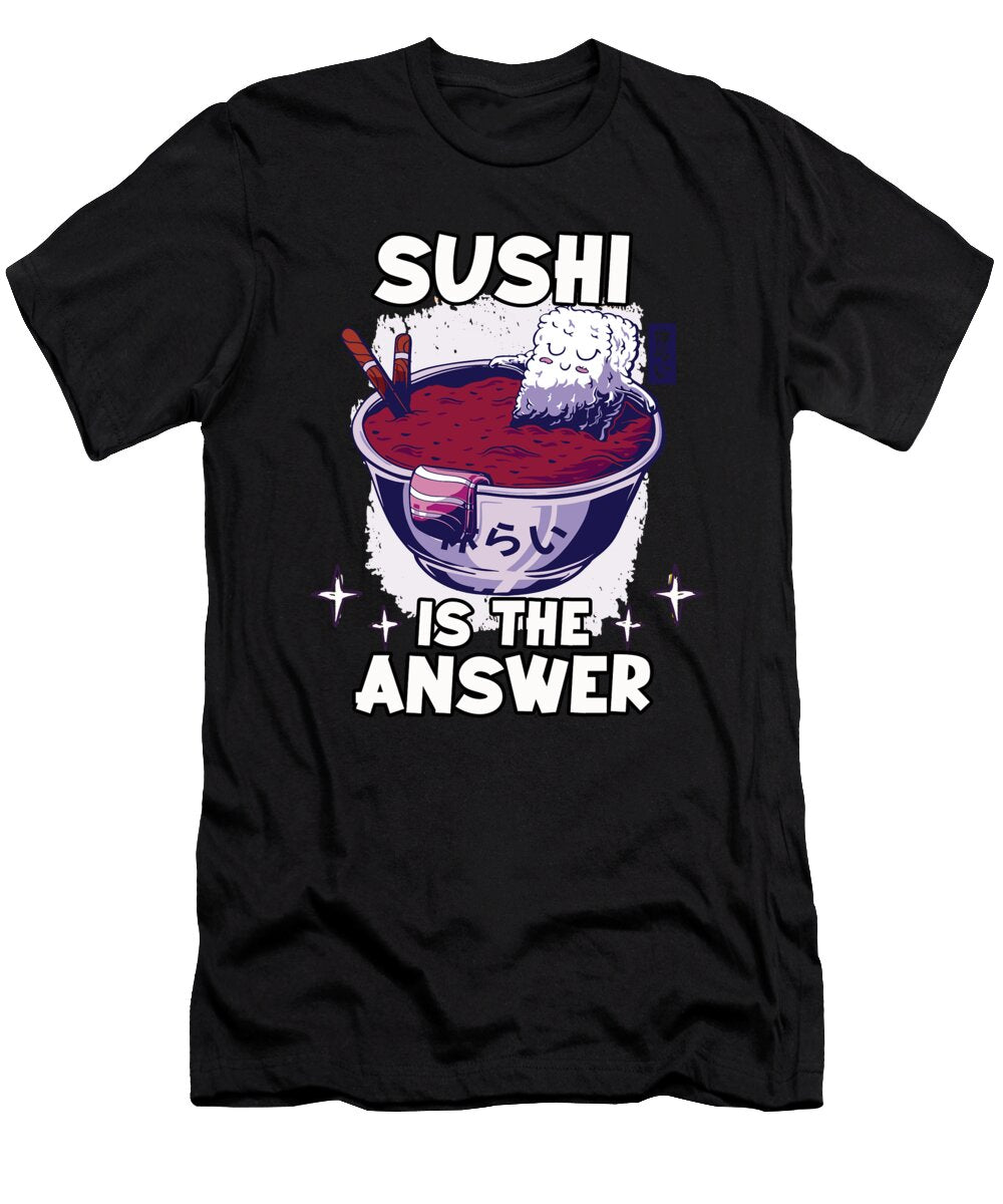 Kawaii Japan Ramen Fan Lover Nigiri Maki Benjamin Burkert T-Shirt