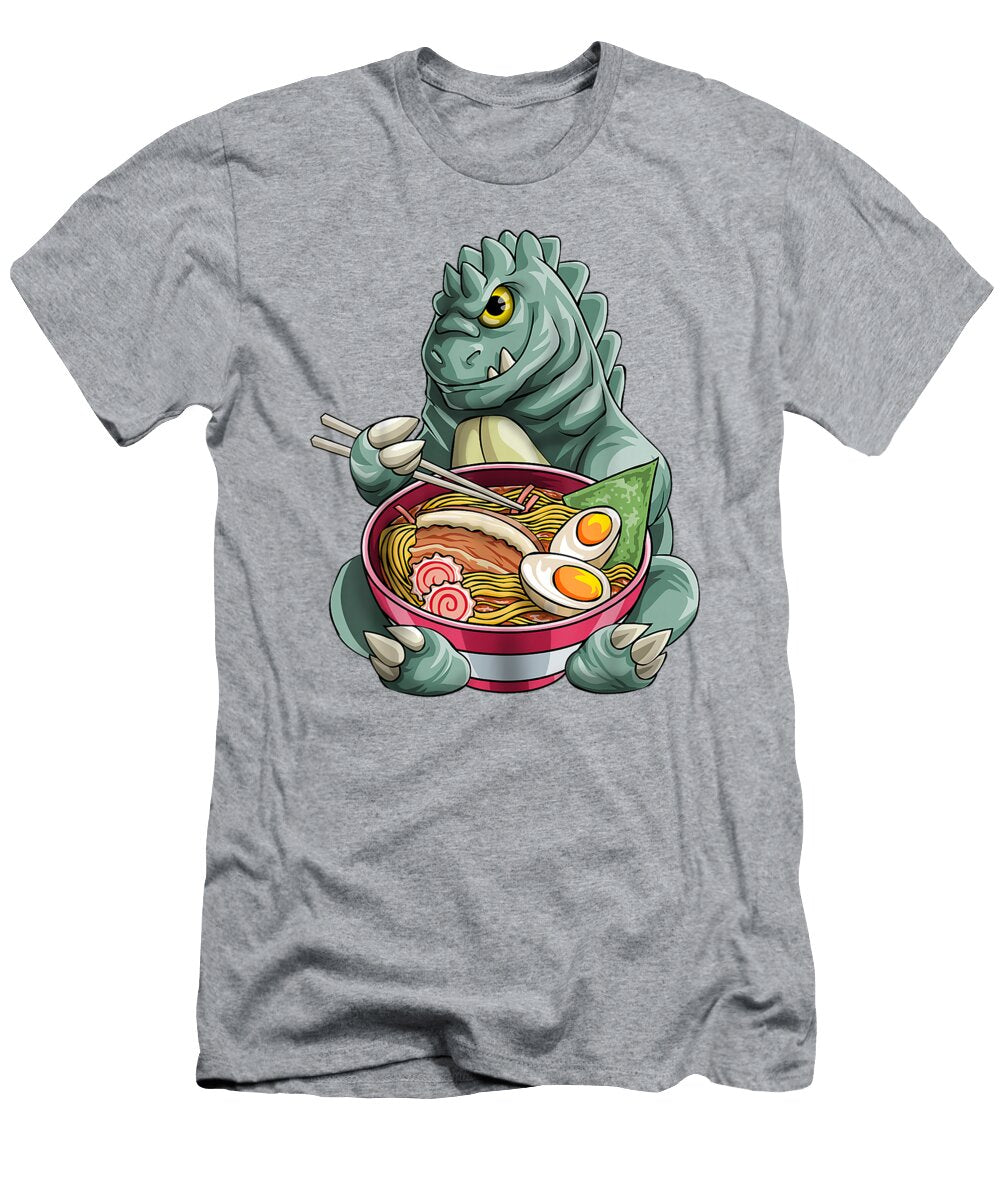 Kawaii Kaiju Anime Cute Kaiju Japanese Ramen Noodles Gift Afolab Aaleah T-Shirt