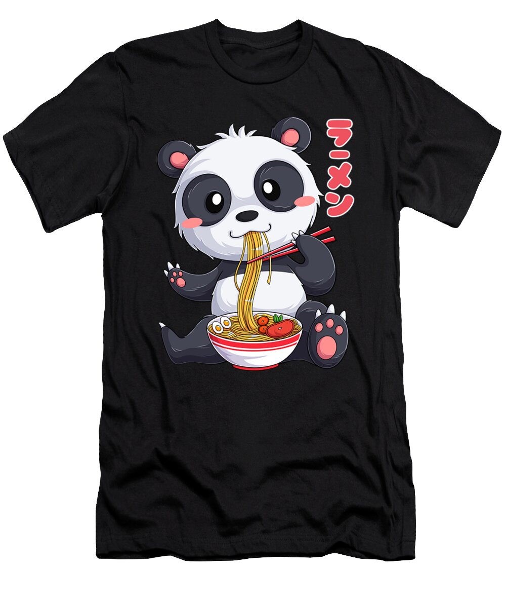 Kawaii Panda Ramen Noodles Japanese Anime Noodle Soup Ardi Ancah T-Shirt