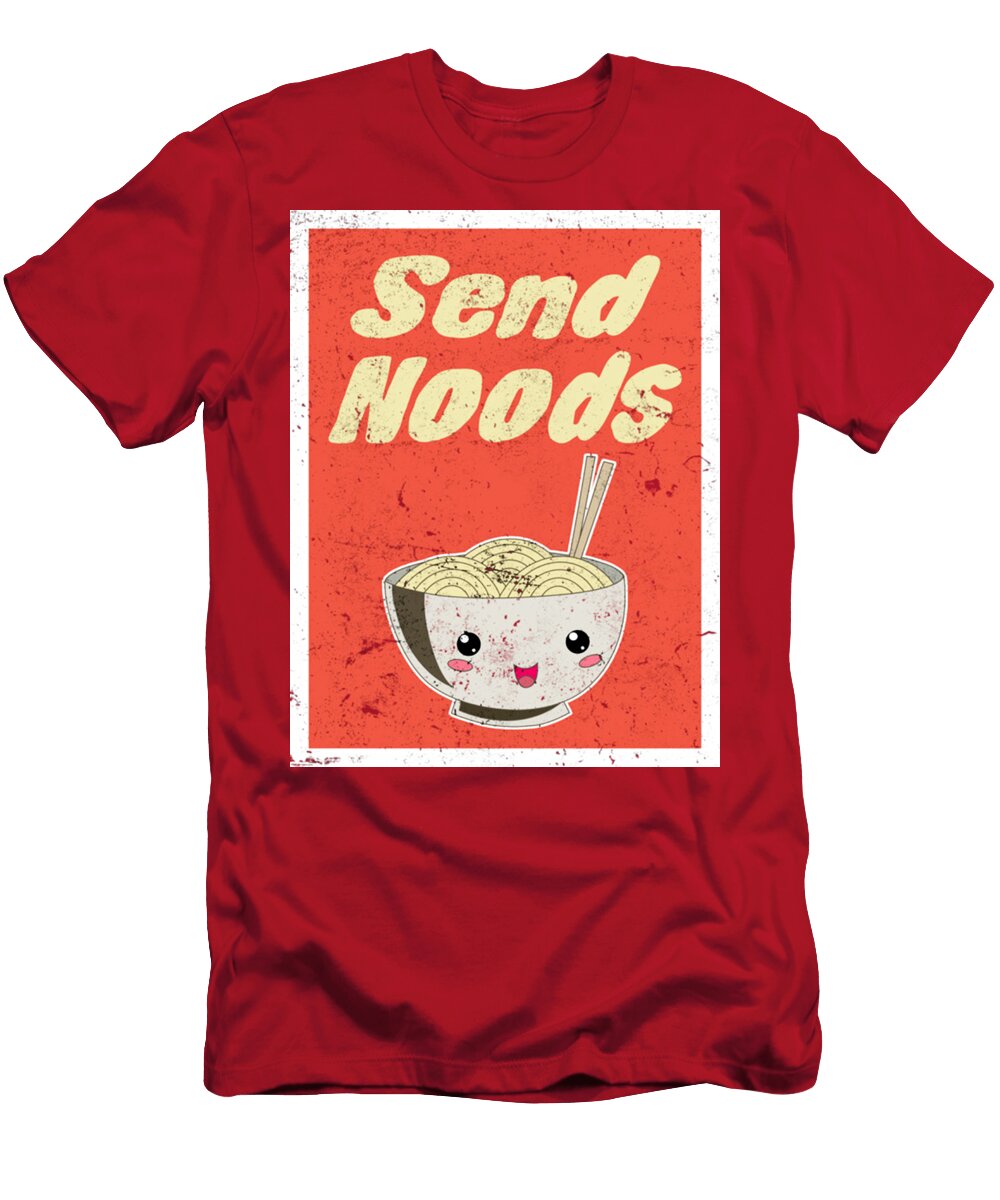 Kawaii Vintage Style Japanese Ramen Cat Wawan Diki T-Shirt