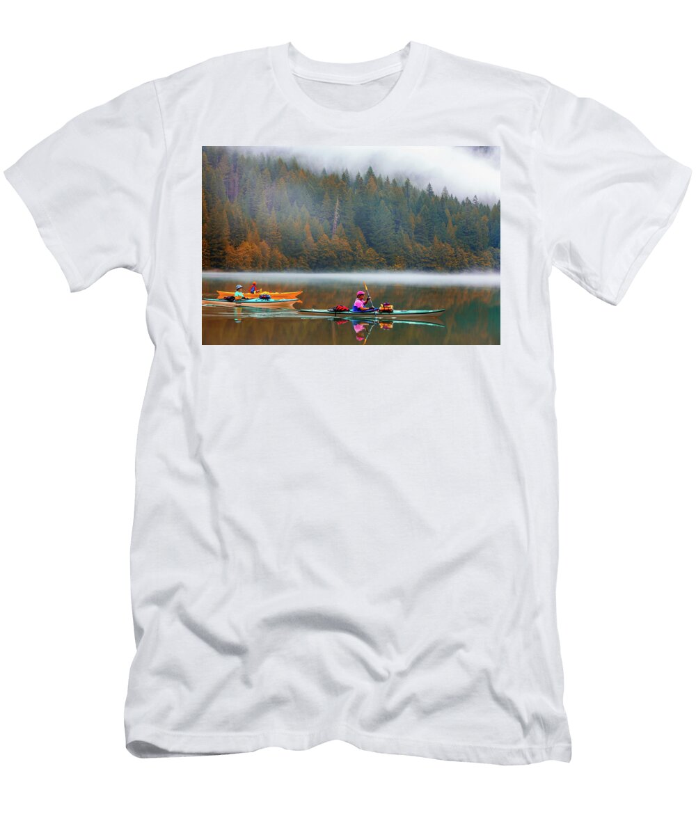 Kayaks Diablo Lake Washington State Paul Kukuk T-Shirt