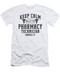 Keep Calm and Health Care Pharmacy Tech Pharmacist Tshirtconcepts Marvin Poppe T-Shirt