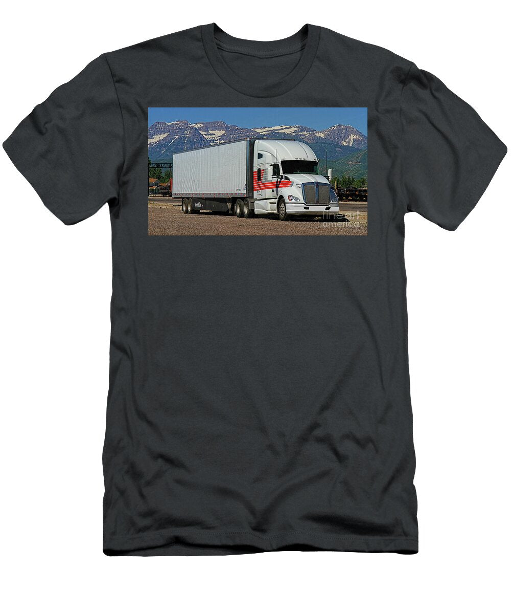 Kenworth Semi Truck and Trailer Nick Gray T-Shirt