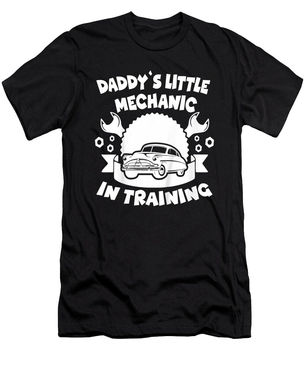 Kids Daddys Little Mechanic in Training Boys Sophie Eleanor T-Shirt