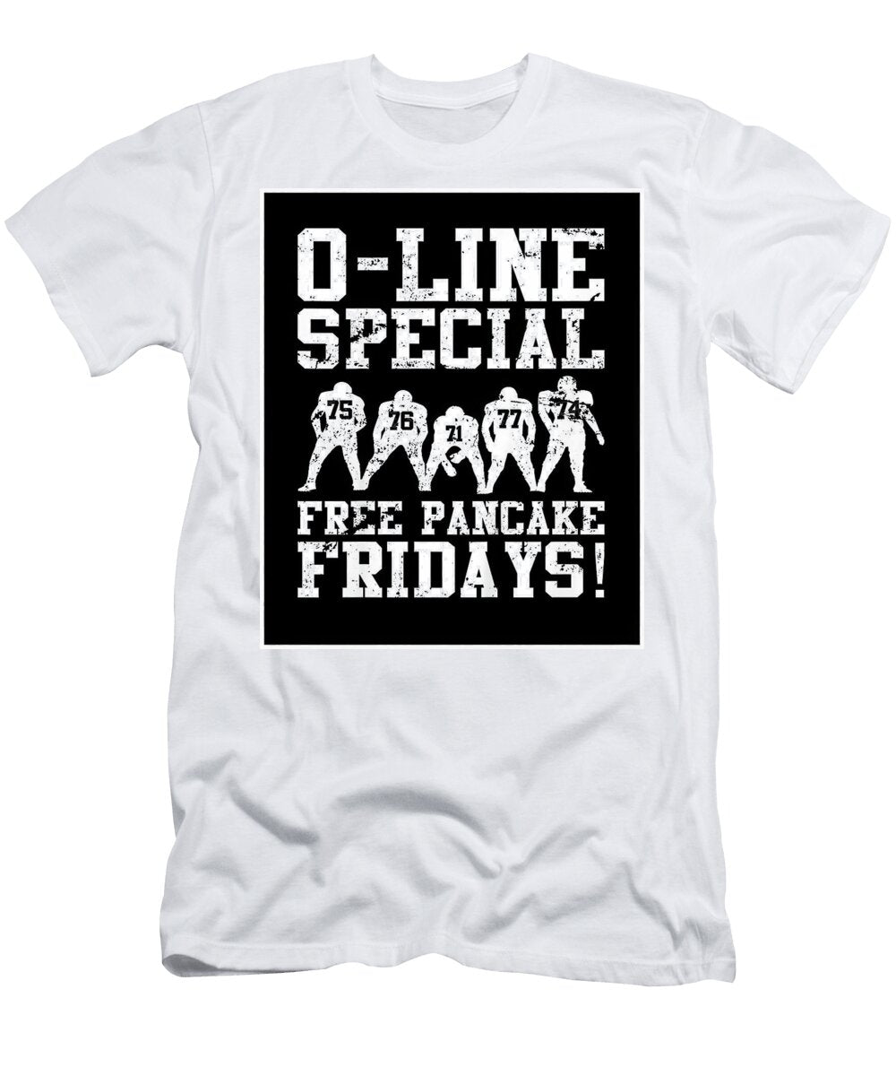 Kids Offensive Line Free Pancakes Served Youth Ward Isaac T-Shirt