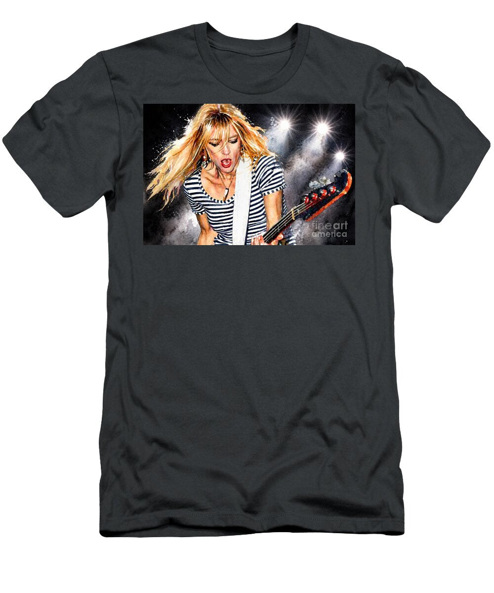 Kim Gordon Sonic Youth Art Kim Gordon Watercolour Painting Sonic Youth Music Art Print Canvas Kim Dcg Art T-Shirt